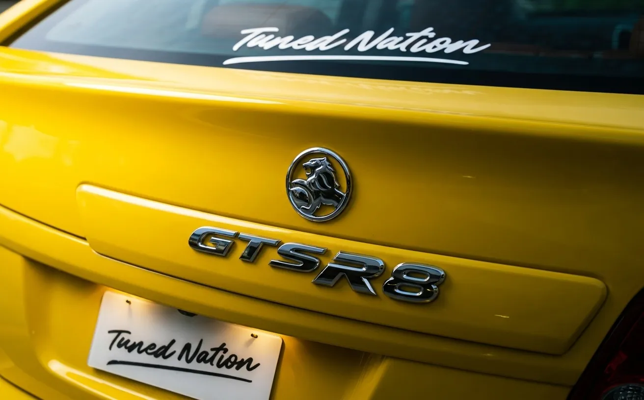 Rear badge with Tuned Nation script